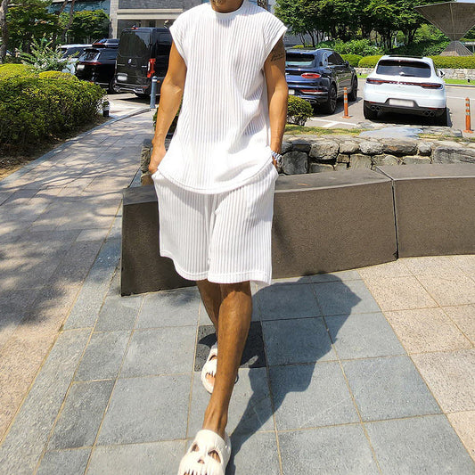 Casual Sweater Suit Men's Loose Vest