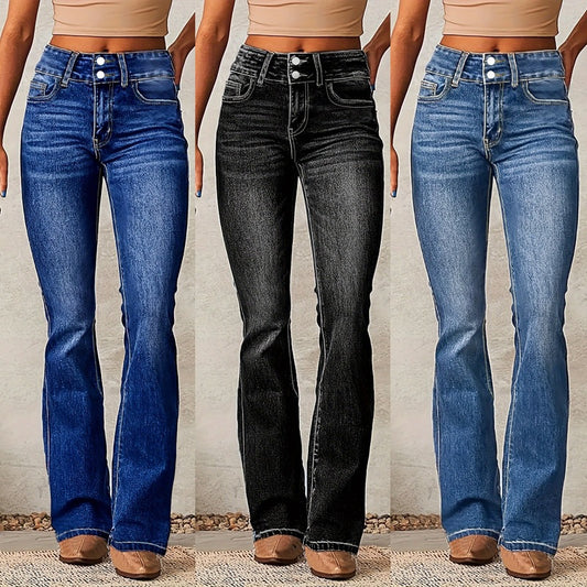 Womens Washed Skinny Retro Stretch Jeans