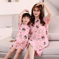 Children Purified Cotton Short Sleeve Nightdress