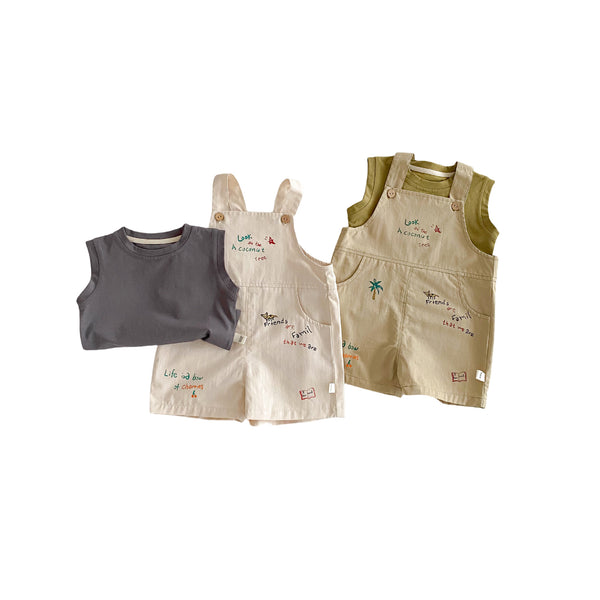 Baby Korean Style Suspender Pants