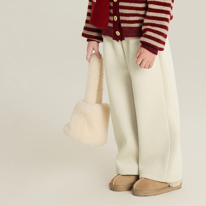 Childrbes Fleece-lined Straight-leg Pants