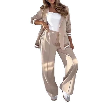 Fashion Rib 2 Pieces Women's Suit