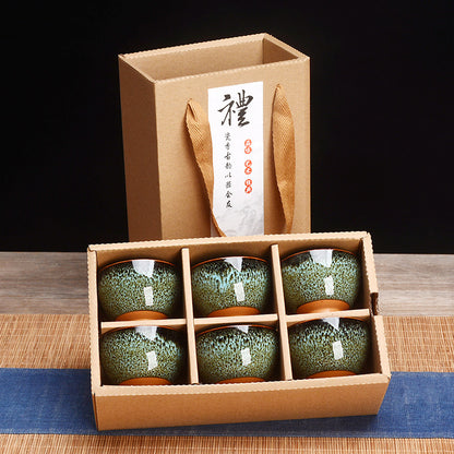 Colorful Teacup Set Gift Box Suit