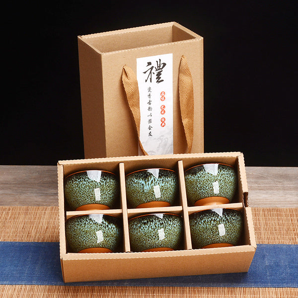 Colorful Teacup Set Gift Box Suit