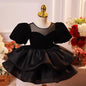 Girls French Puff Sleeve Princess Dress