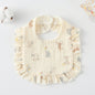 Baby Bib Ruffled Cotton Printed Gauze Lace Bib