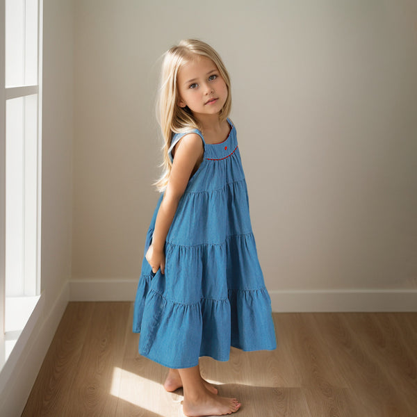 Girl Denim Dress Camisole