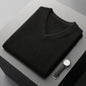 Middle-aged V-neck Vest Sleeveless Sweater