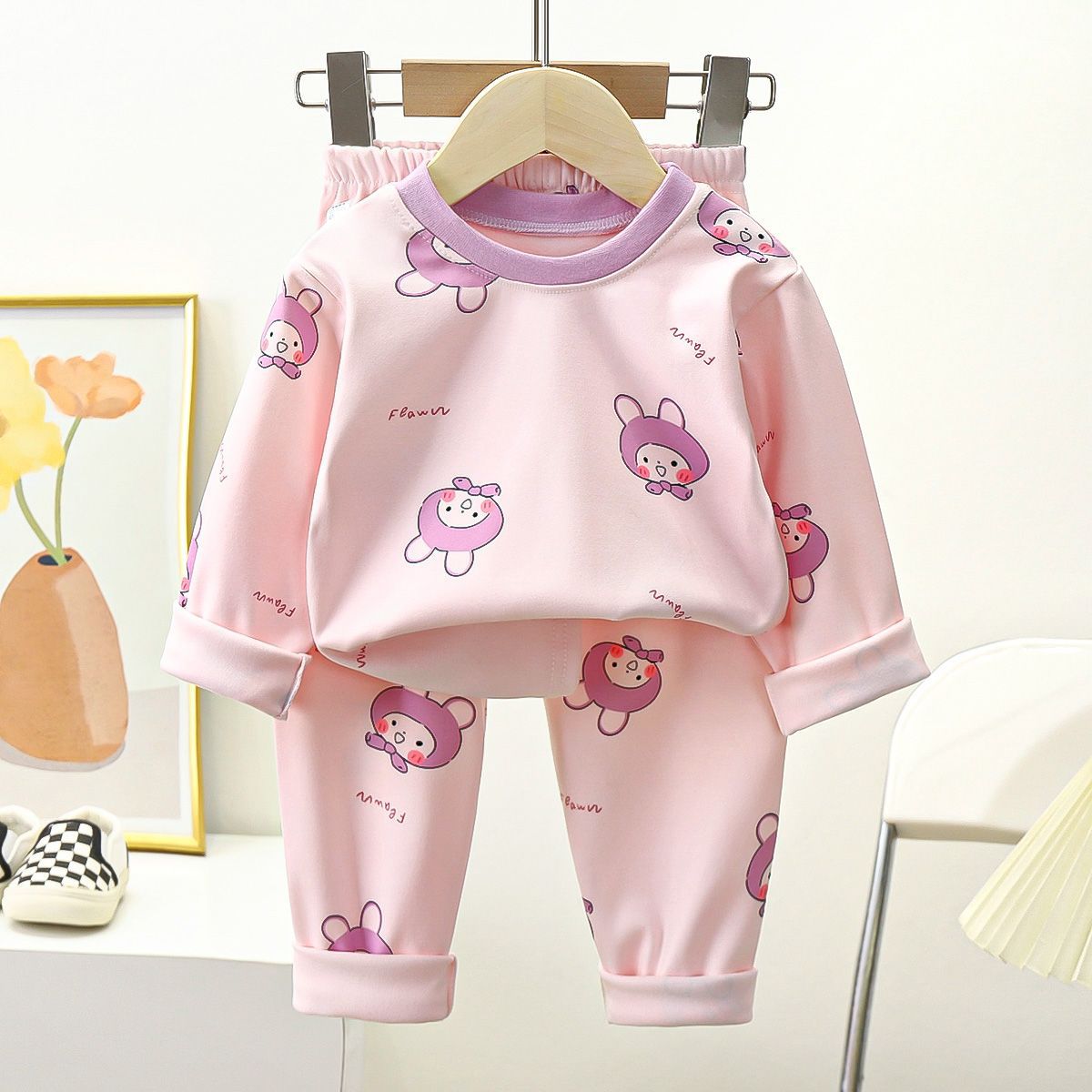 Kids Two-piece Warm Pajamas