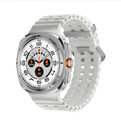 Montre connectée de sport W7 : Assistant vocal intelligent, météo, musique, tension artérielle
