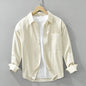 Cotton Simple Long Sleeve Shirt