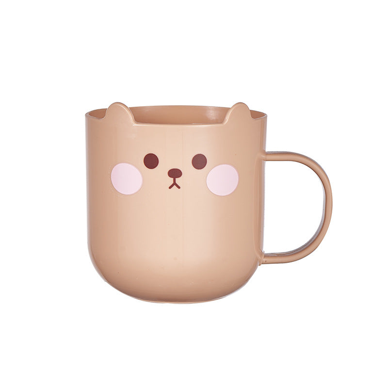 Plastic Bear Pattern Tooth Cup