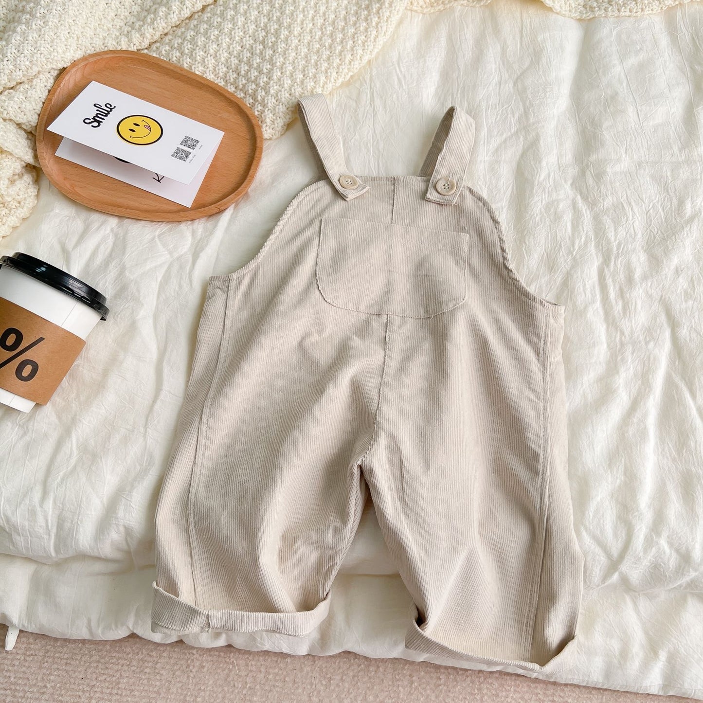 Infant Plaid Corduroy suspenders