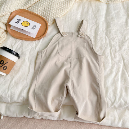 Infant Plaid Corduroy suspenders