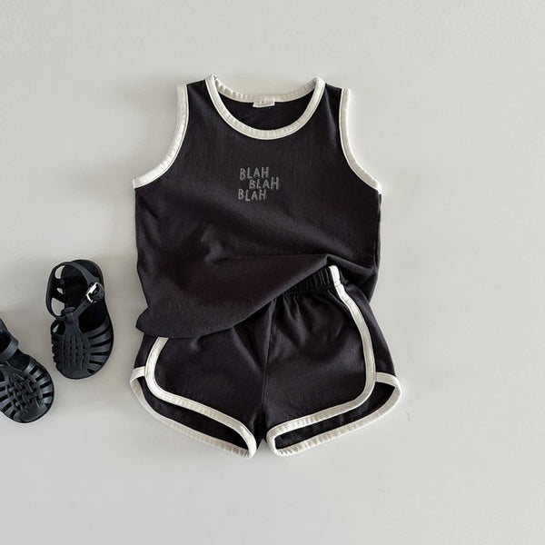 Cotton Sports Vest Shorts Casual Children Suit