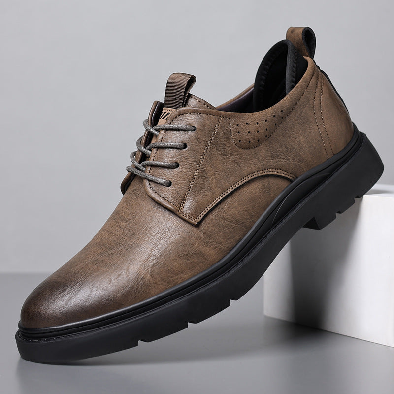 Mens Breathable Leather High-end Shoes