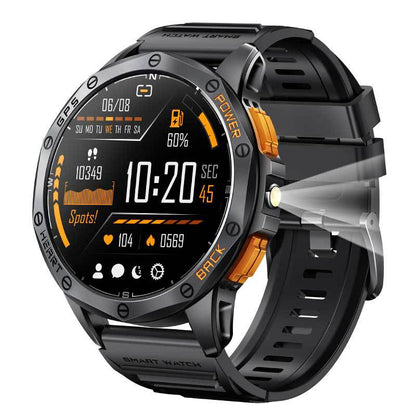 Montre intelligente K67 Bluetooth avec boussole et écran AMOLED