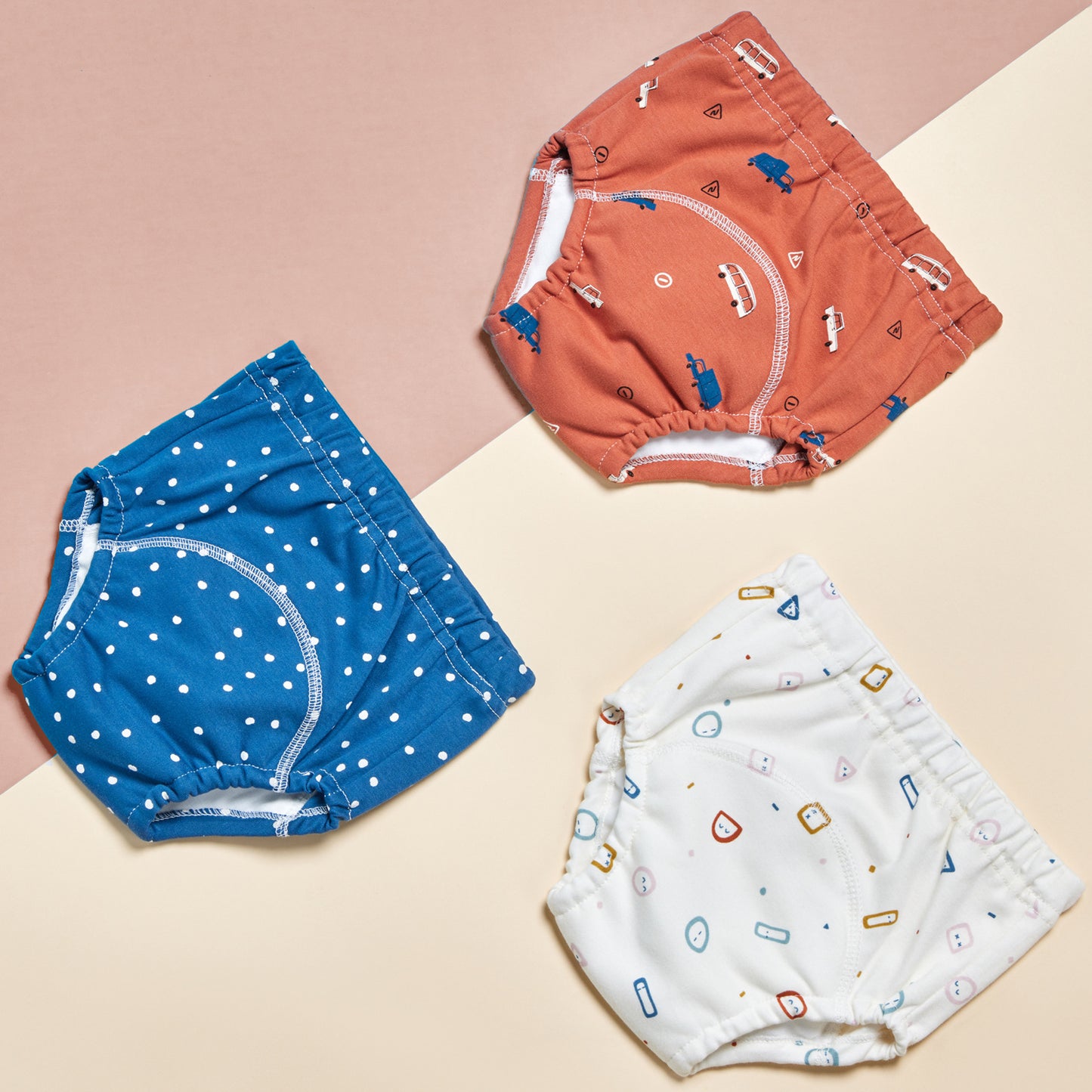 Baby Training Pants Cotton Breathable 3 Pack