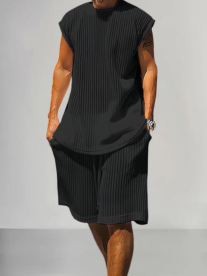Casual Sweater Suit Men's Loose Vest