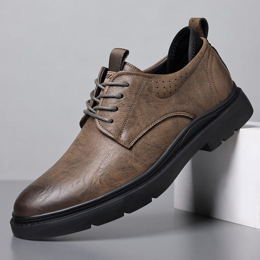 Mens Breathable Leather High-end Shoes