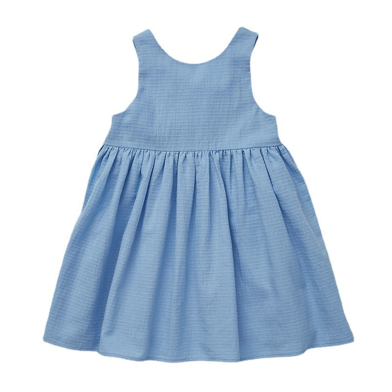 Girls’ Summer Cotton Sleeveless Dress