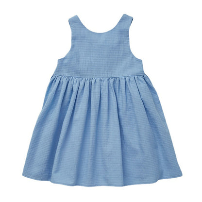 Girls’ Summer Cotton Sleeveless Dress