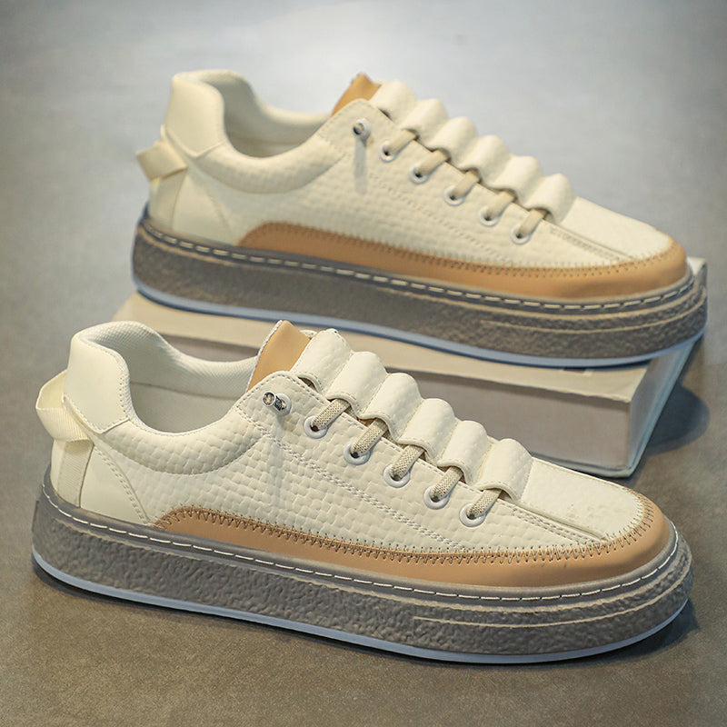 Leather Skateboard Platform Sports Shoes