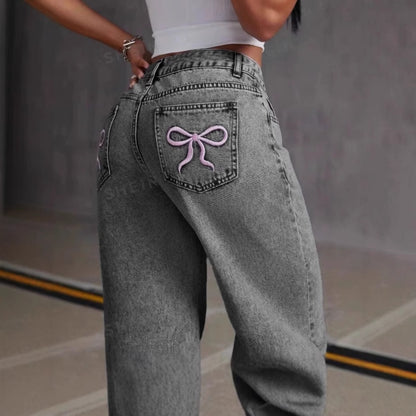 Women Straight jeans Loose Trousers