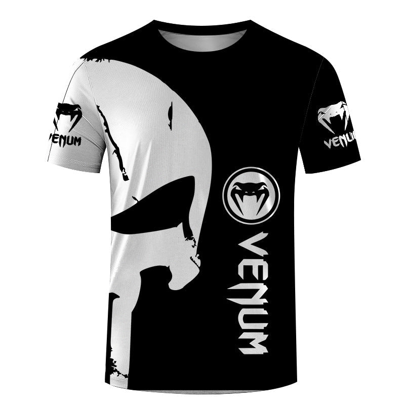 Men's Razer digital print slim-fit pullover men's short sleeve T-shirt