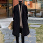 Double Breasted Woolen Trench Coat Thickened