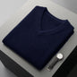 Middle-aged V-neck Vest Sleeveless Sweater