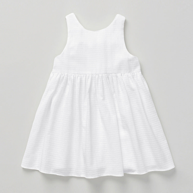 Girls’ Summer Cotton Sleeveless Dress