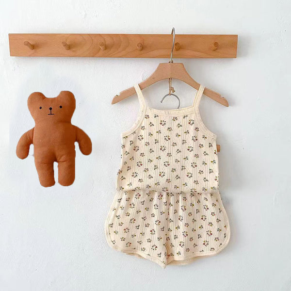 Children's Pajamas Breathable Cotton Vest Suit