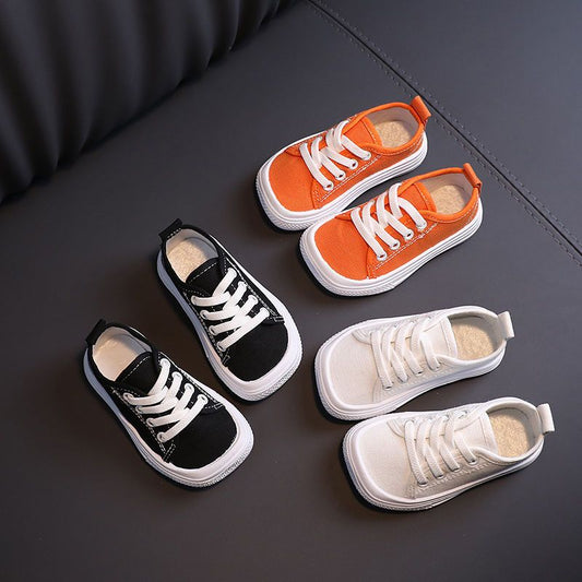 Kids Solid Color Canvas Shoes