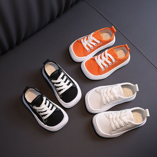 Kids Solid Color Canvas Shoes