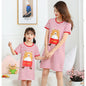 Children Purified Cotton Short Sleeve Nightdress