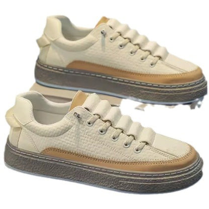 Leather Skateboard Platform Sports Shoes