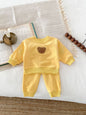 Long Sleeve Bear Pullover Sweater Suit