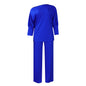 Diagonal Collar Top Wide Leg Pants Cross-border Suit