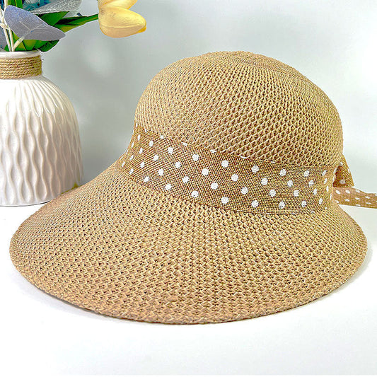 Women's Big Brim Bowknot All-Match Hat