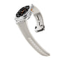 Silicone Alloy Head Grain Watch Strap