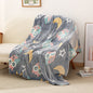 Baby Cartoon Air Conditioner Quilt Luminous Blanket Single Office Nap Flannel