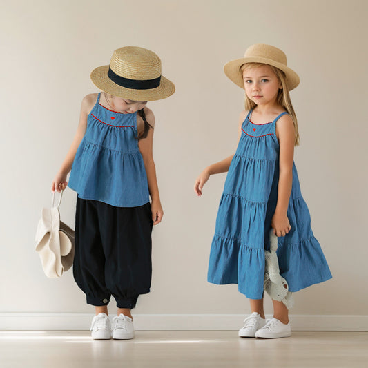 Girl Denim Dress Camisole