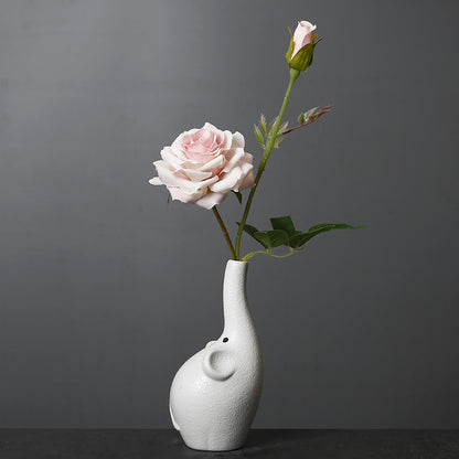 Cartoon Ceramic Vase For Dried Flowers Creative Holder