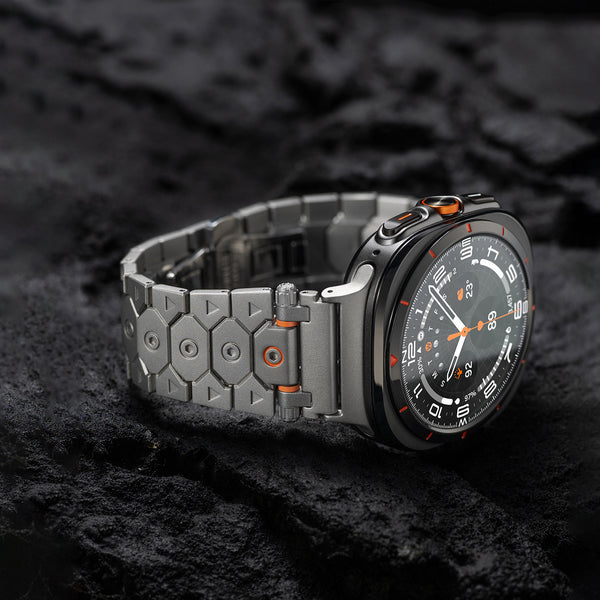 Bracelet en acier inoxydable avec boucle déployante papillon