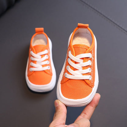 Kids Solid Color Canvas Shoes