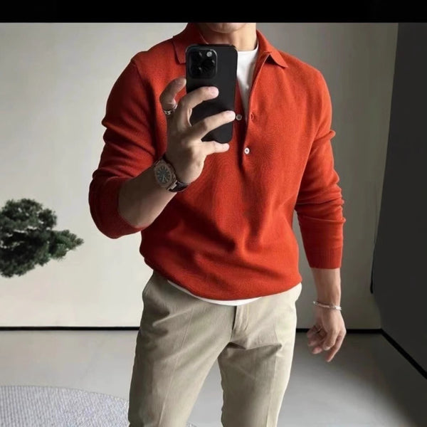 Knitted Long Sleeve Casual Bottoming Shirt