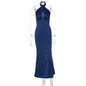 Robe d'été élégante sans manches et dos nu