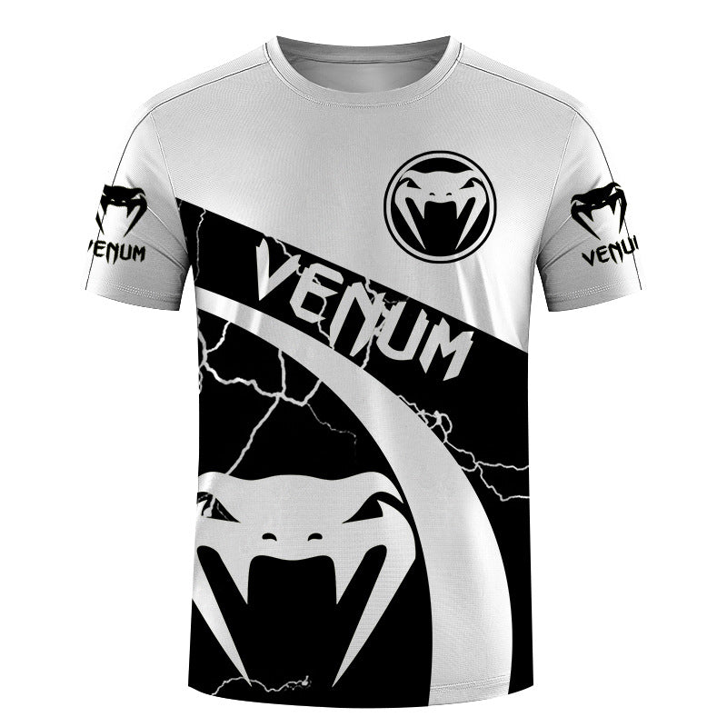 Men's Razer digital print slim-fit pullover men's short sleeve T-shirt