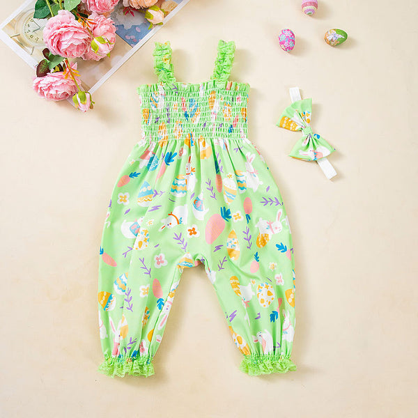 Combinaison de Pâques pour filles, vêtement de fête pour tout-petits